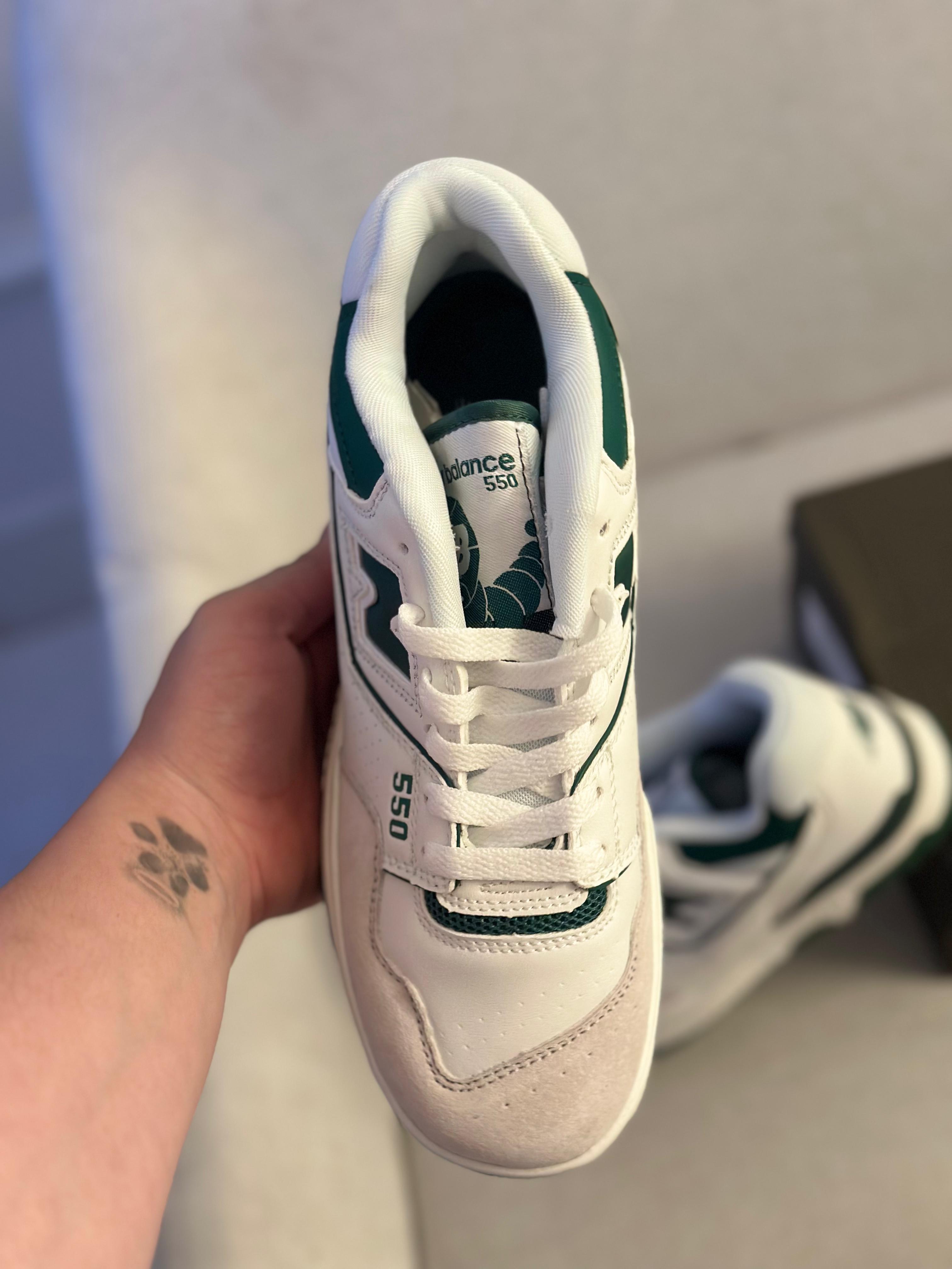 New Balance 550 "White Green" (Pronta Entrega)