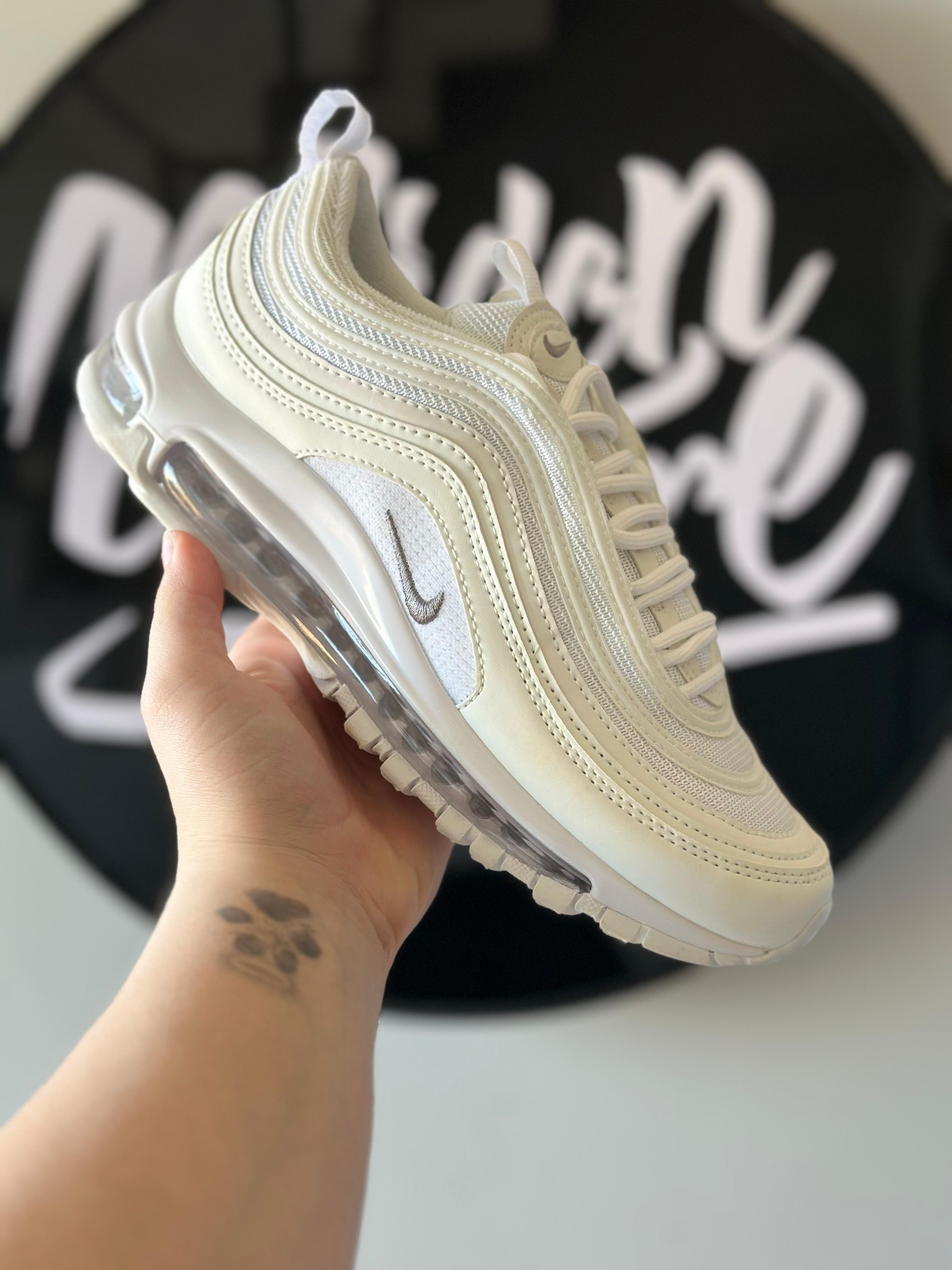 Nike Air Max 97 Triple White Wolf Grey (Pronta Entrega)