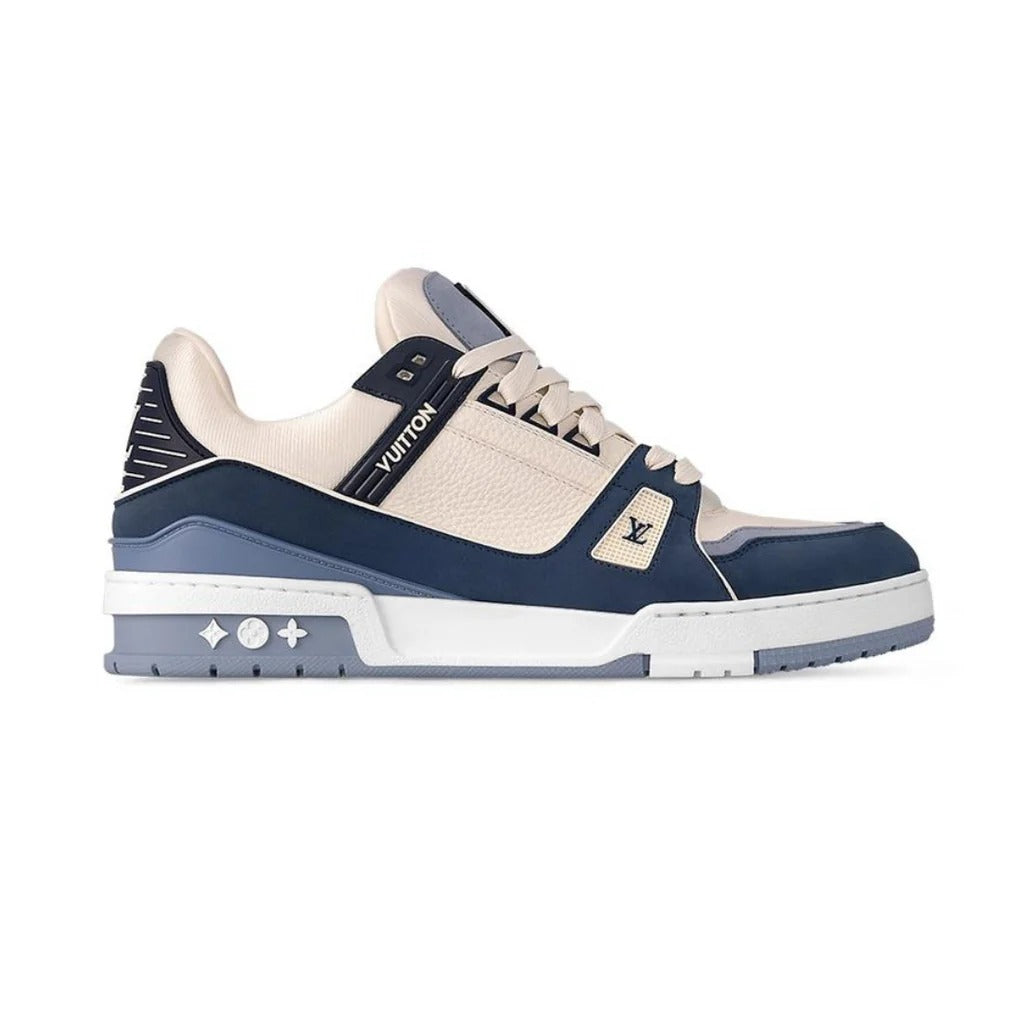 Louis Vuitton LV Trainer Blue Beige Men's