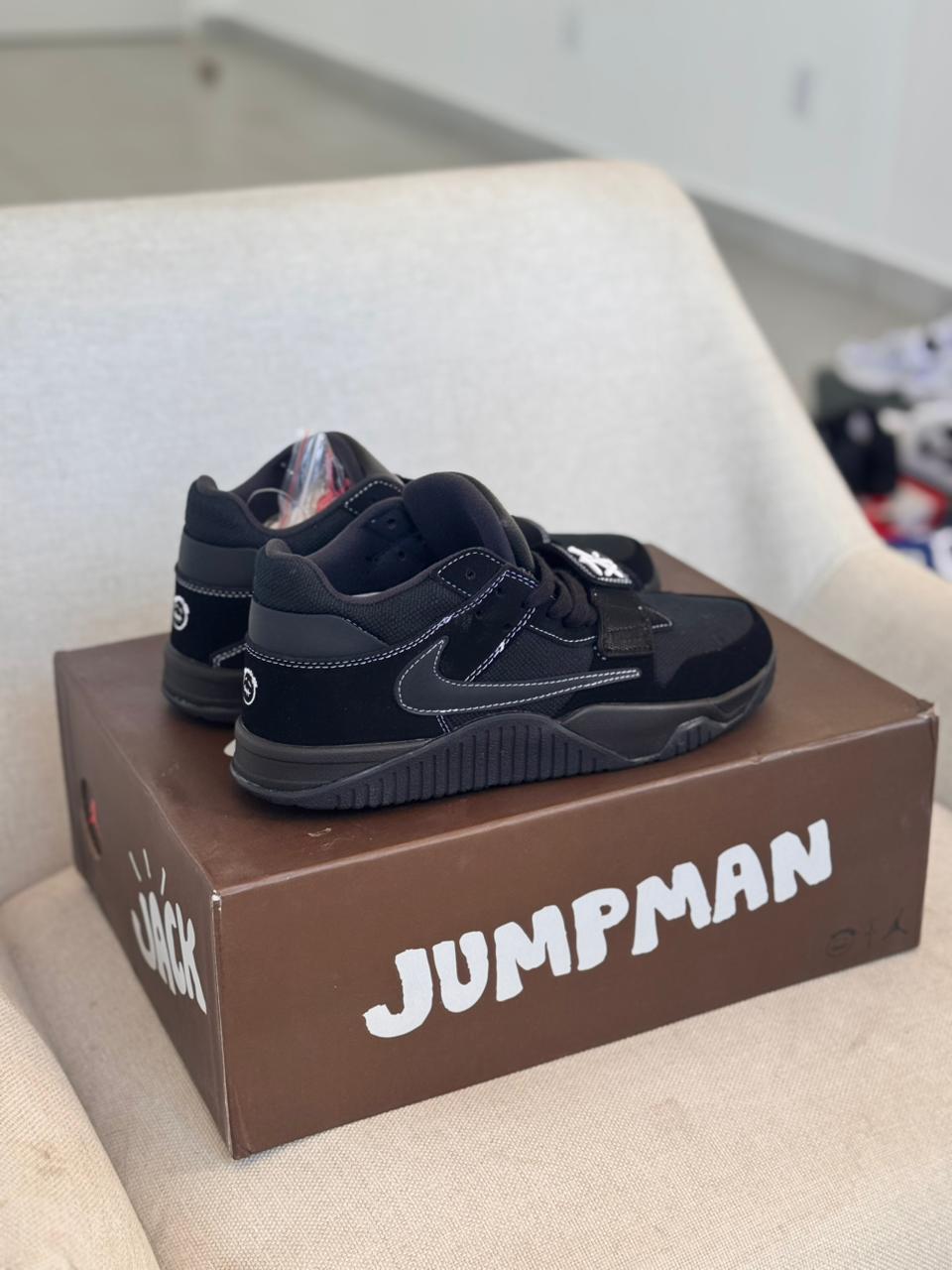 Travis Scott x Air Jordan Jumpman Jack TR Black (Pronta entrega, 39.5)