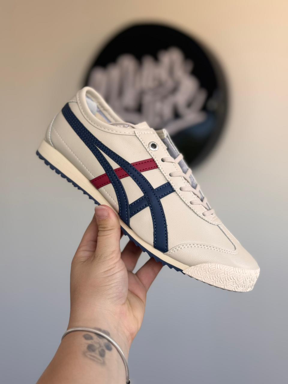 Onitsuka Tiger Mexico 66 SD “Cream Peacoat” (Pronta entrega, 35)