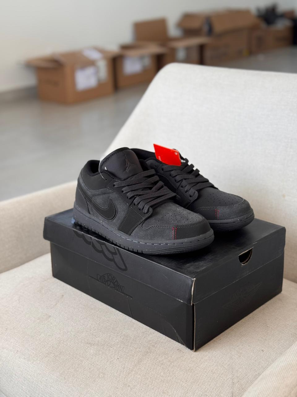 Nike Air Jordan 1 Low SE Craft "Dark Smoke Red" (Pronta entrega, 38)