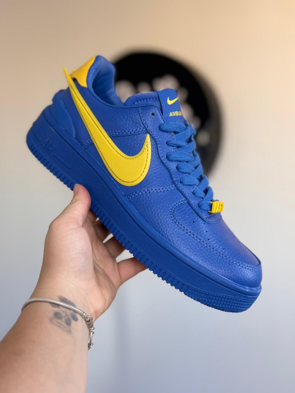 Air Force 1 x AMBUSH "Blue/Yellow" (Pronta entrega, 37.5)