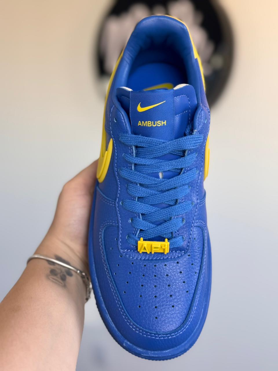 Air Force 1 x AMBUSH "Blue/Yellow" (Pronta entrega, 37.5)