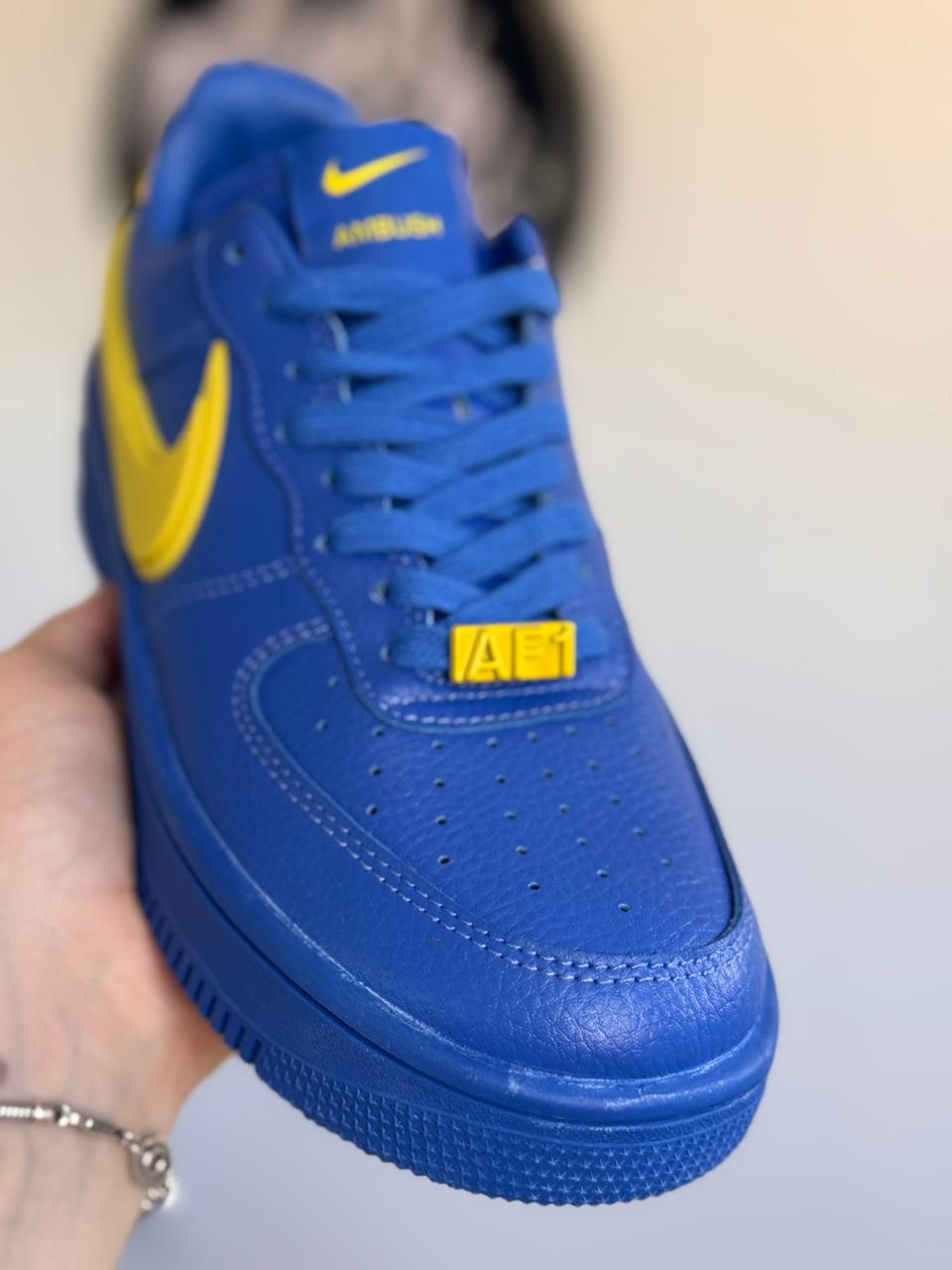 Air Force 1 x AMBUSH "Blue/Yellow" (Pronta entrega, 37.5)