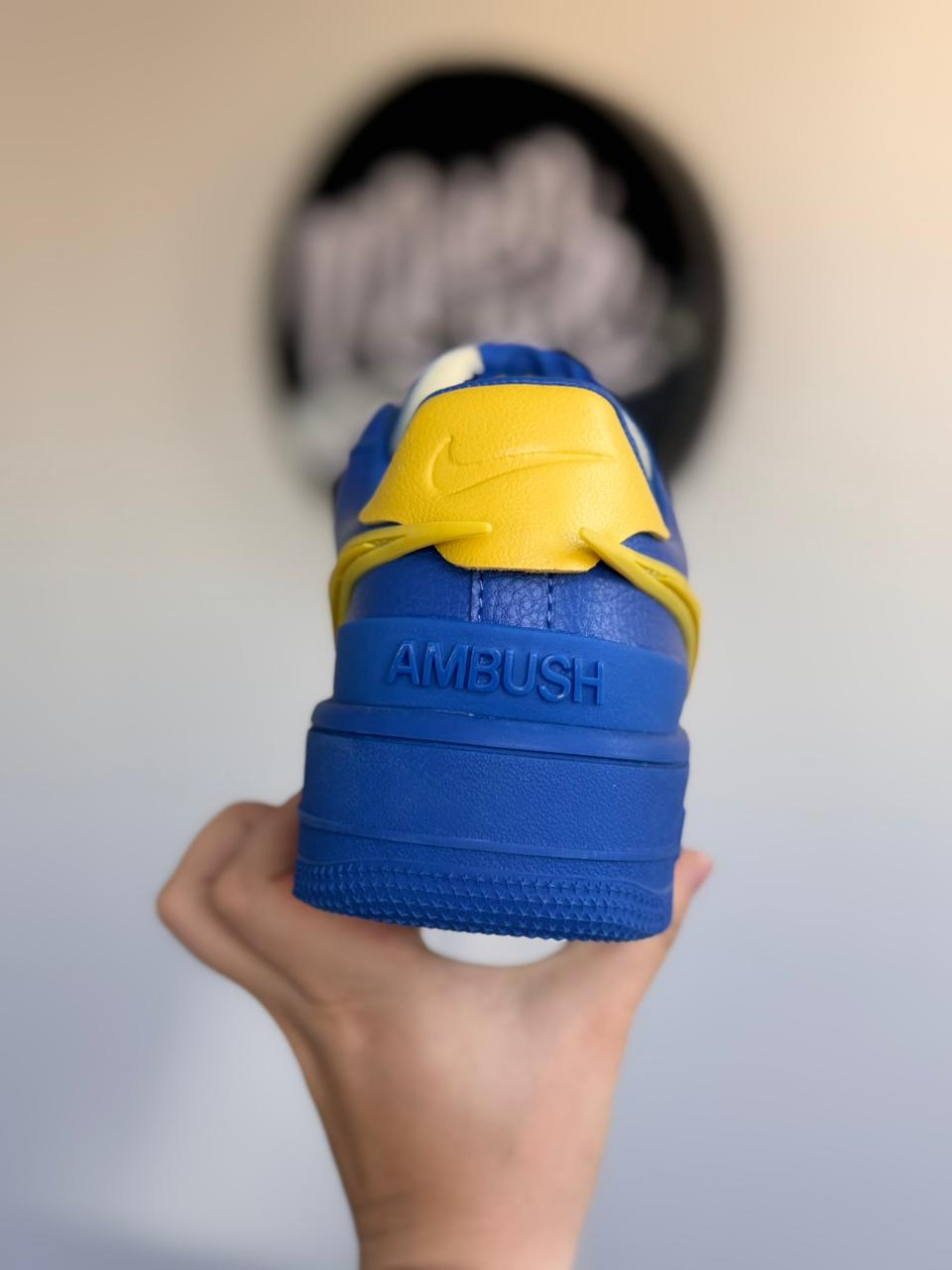 Air Force 1 x AMBUSH "Blue/Yellow" (Pronta entrega, 37.5)