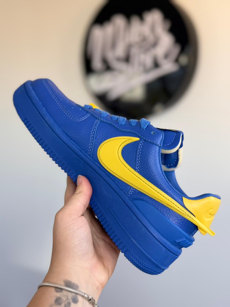 Air Force 1 x AMBUSH "Blue/Yellow" (Pronta entrega, 37.5)