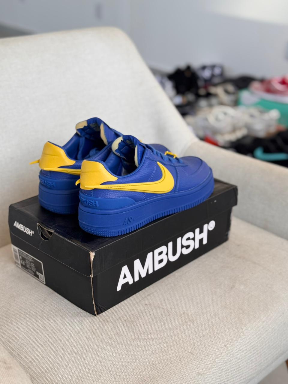 Air Force 1 x AMBUSH "Blue/Yellow" (Pronta entrega, 37.5)
