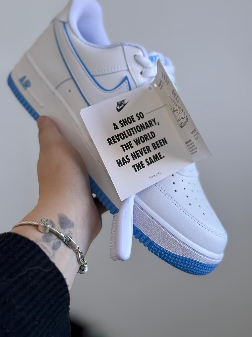 Nike Air Force 1 Low White University Blue (41, Pronta Entrega)