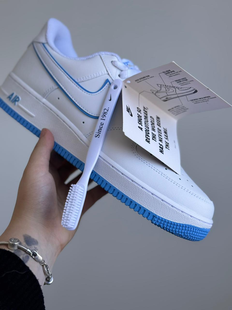 Nike Air Force 1 Low White University Blue (41, Pronta Entrega)