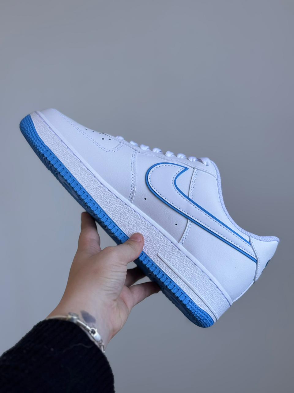 Nike Air Force 1 Low White University Blue (41, Pronta Entrega)