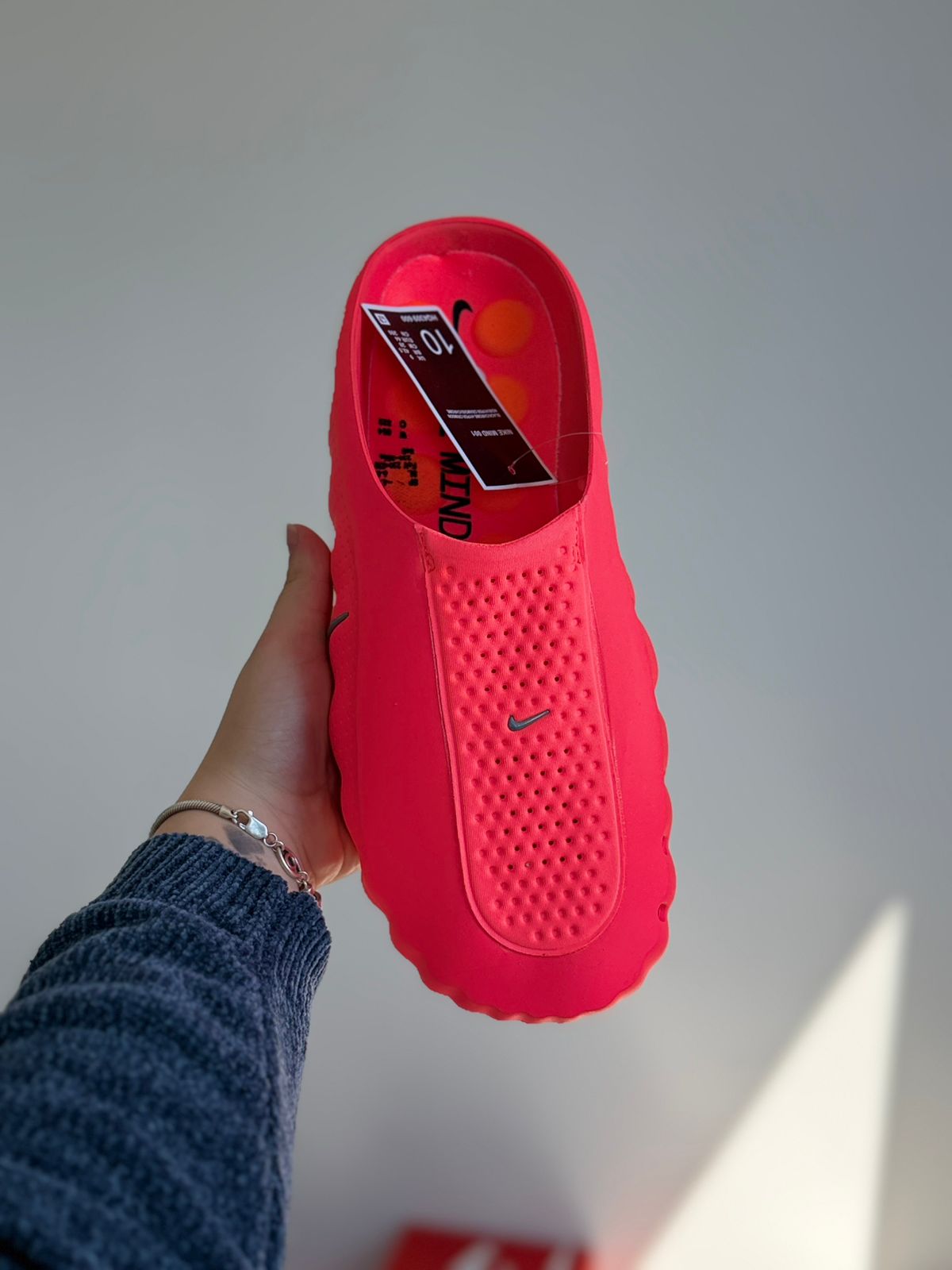 Nike Mind 001 Slide "Solar Red" (42.5, Pronta Entrega)