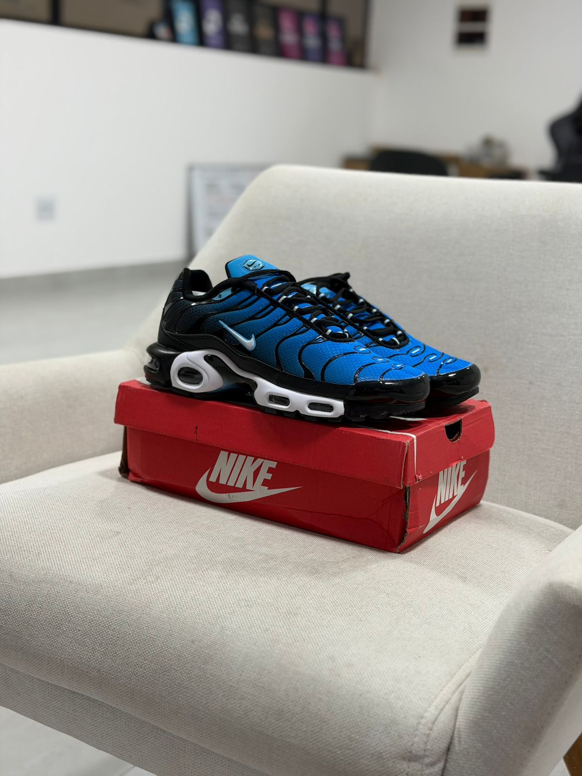 Nike Air Max Plus Photo Blue Black (41, Pronta Entrega)