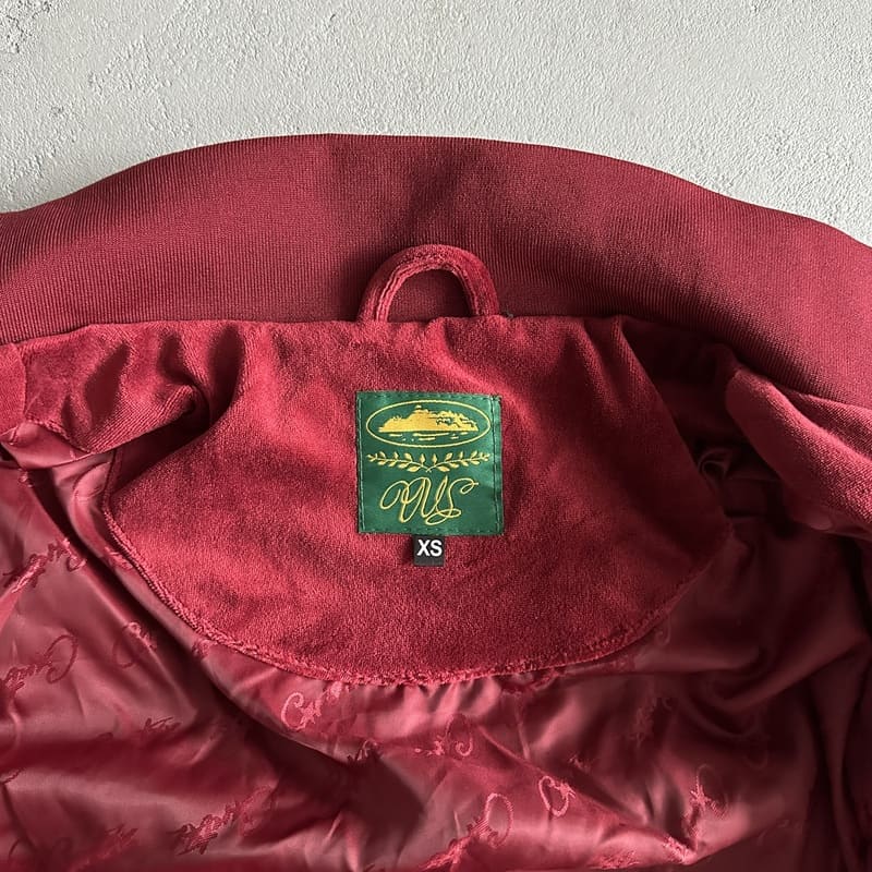 Corteiz VVS Uptown Jacket Burgundy