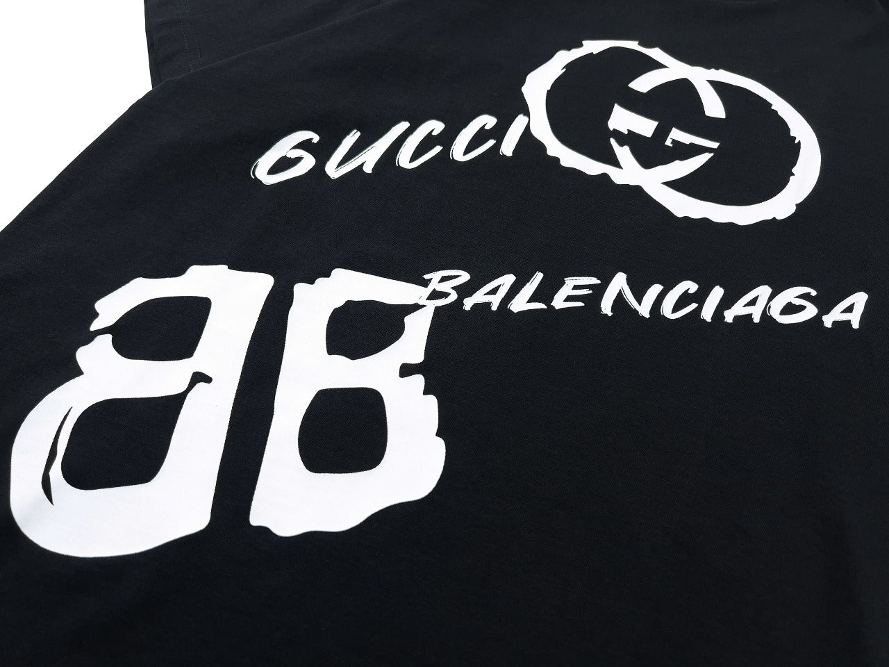 Camiseta Balenciaga X Gucci (Preta)