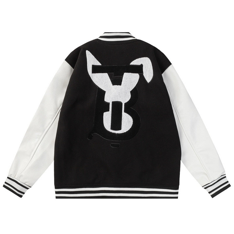 Varsity Jacket | Burberry | Black/White