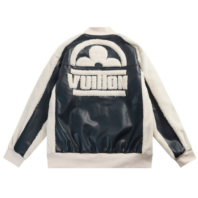 Varsity Jacket | Leather Mix Teddy - Ready to Wear | Louis Vuitton