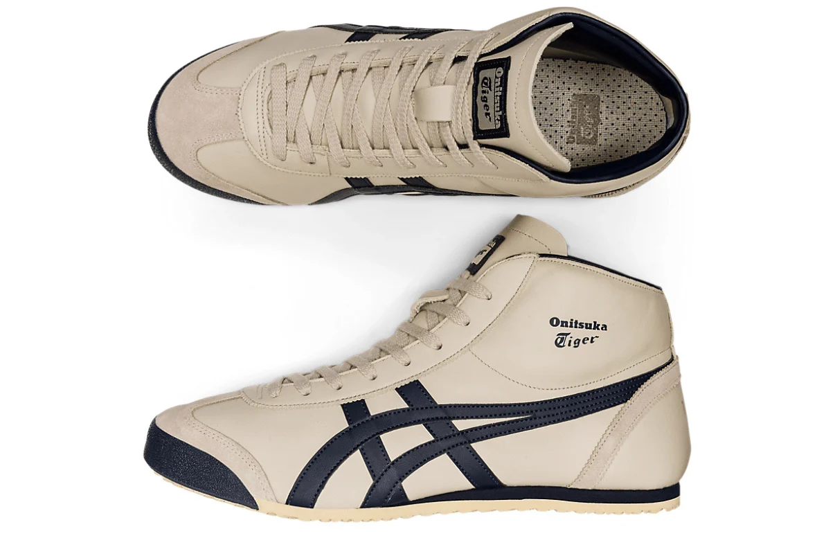 Onitsuka Tiger Mexico Mid Runner Birch/Indian Ink Bege