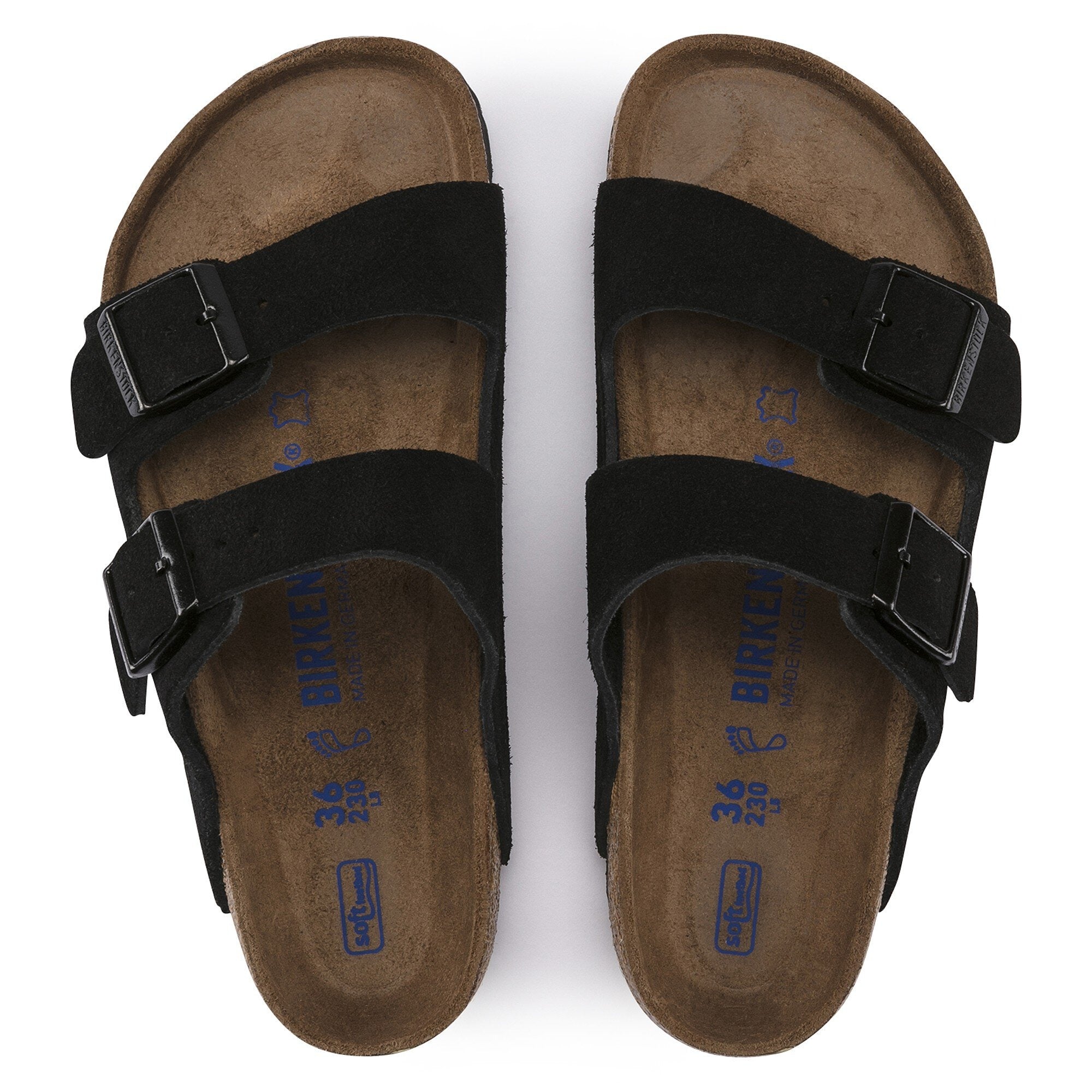 Birkenstock Arizona Suede Leather - Black