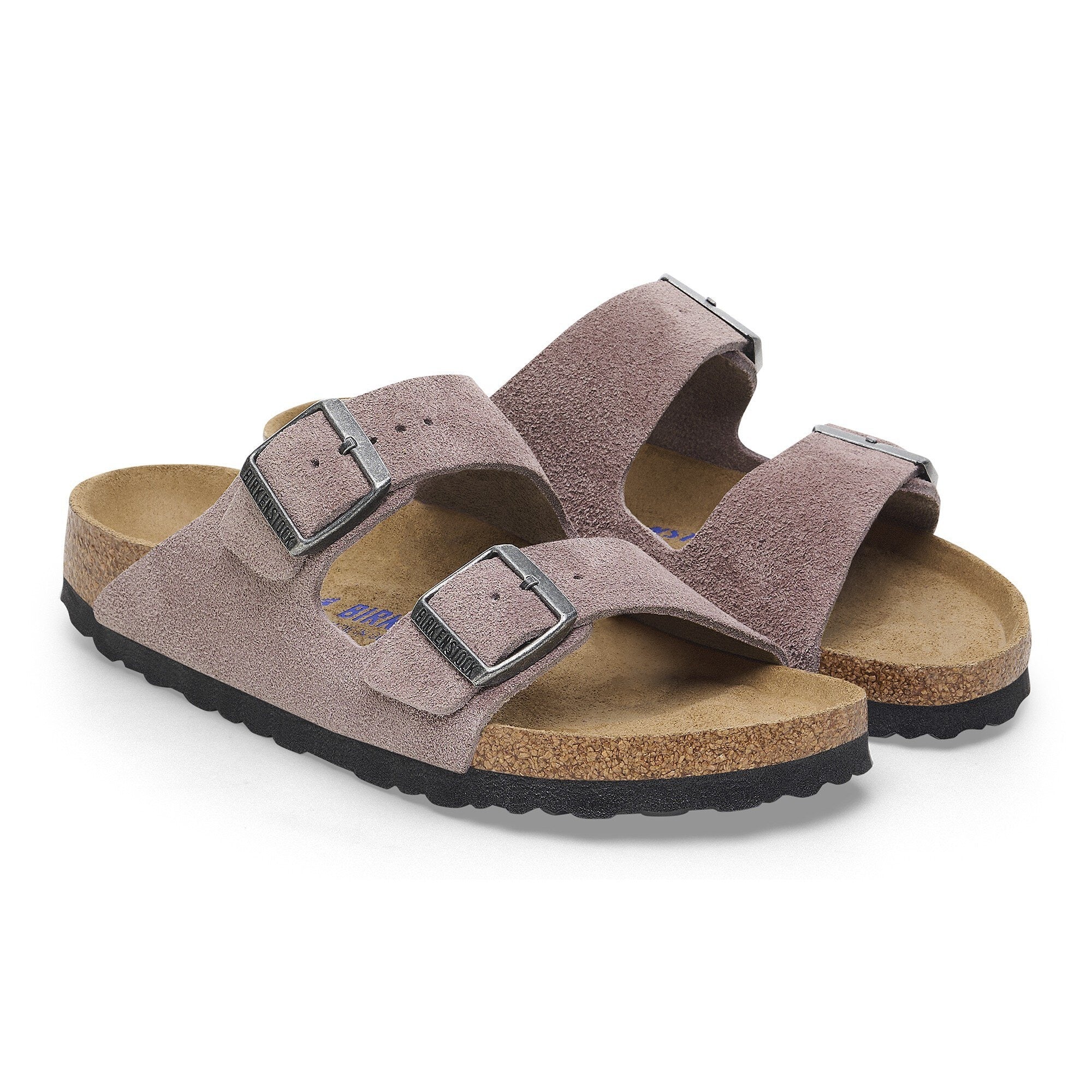Birkenstock Arizona Suede Leather - Faded Purple