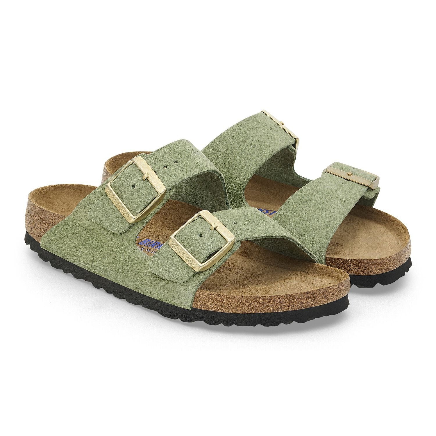 Birkenstock Arizona Suede Leather - Green Tea