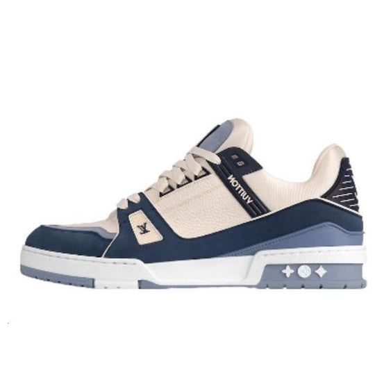 Louis Vuitton LV Trainer Blue Beige Men's