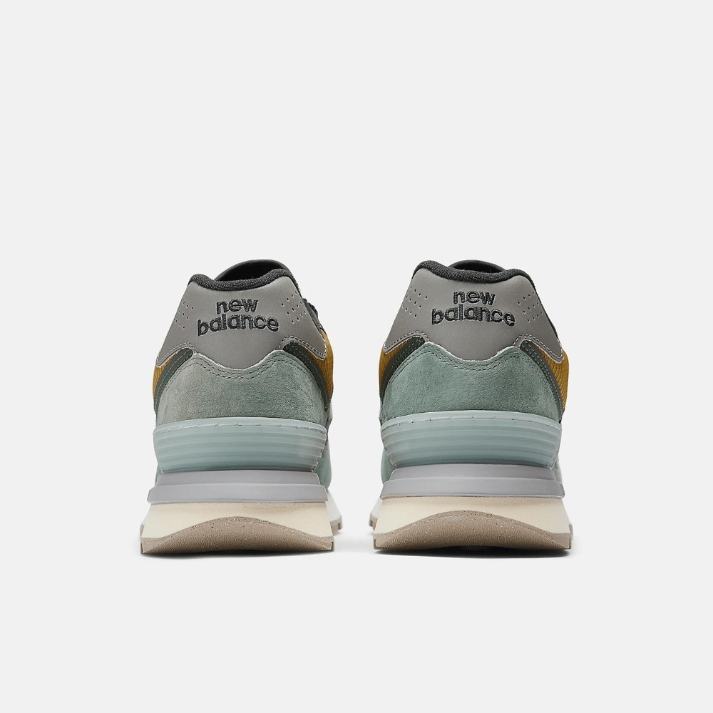Stone Island x New Balance 574 Legacy Light Green Mustard Gold