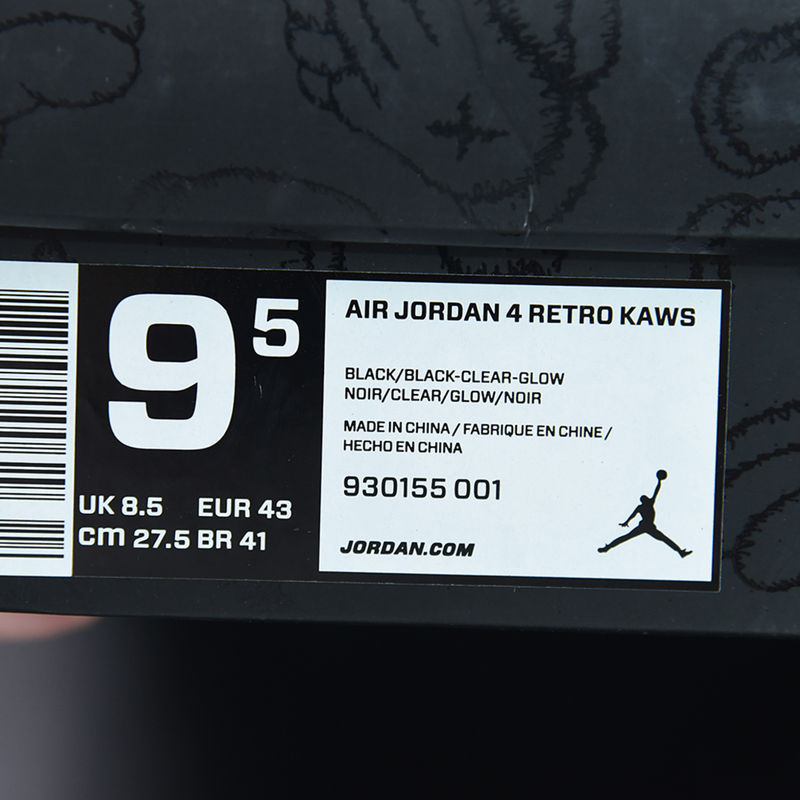 KAWS x Air Jordan 4 Retro Black