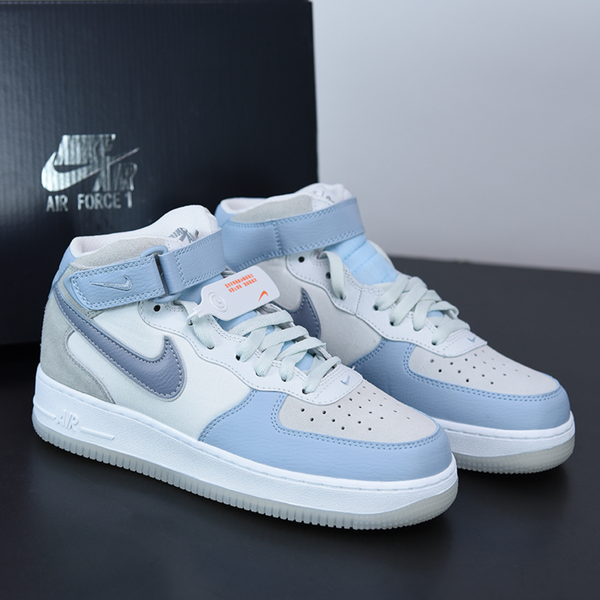 Nike air force high top sale blue