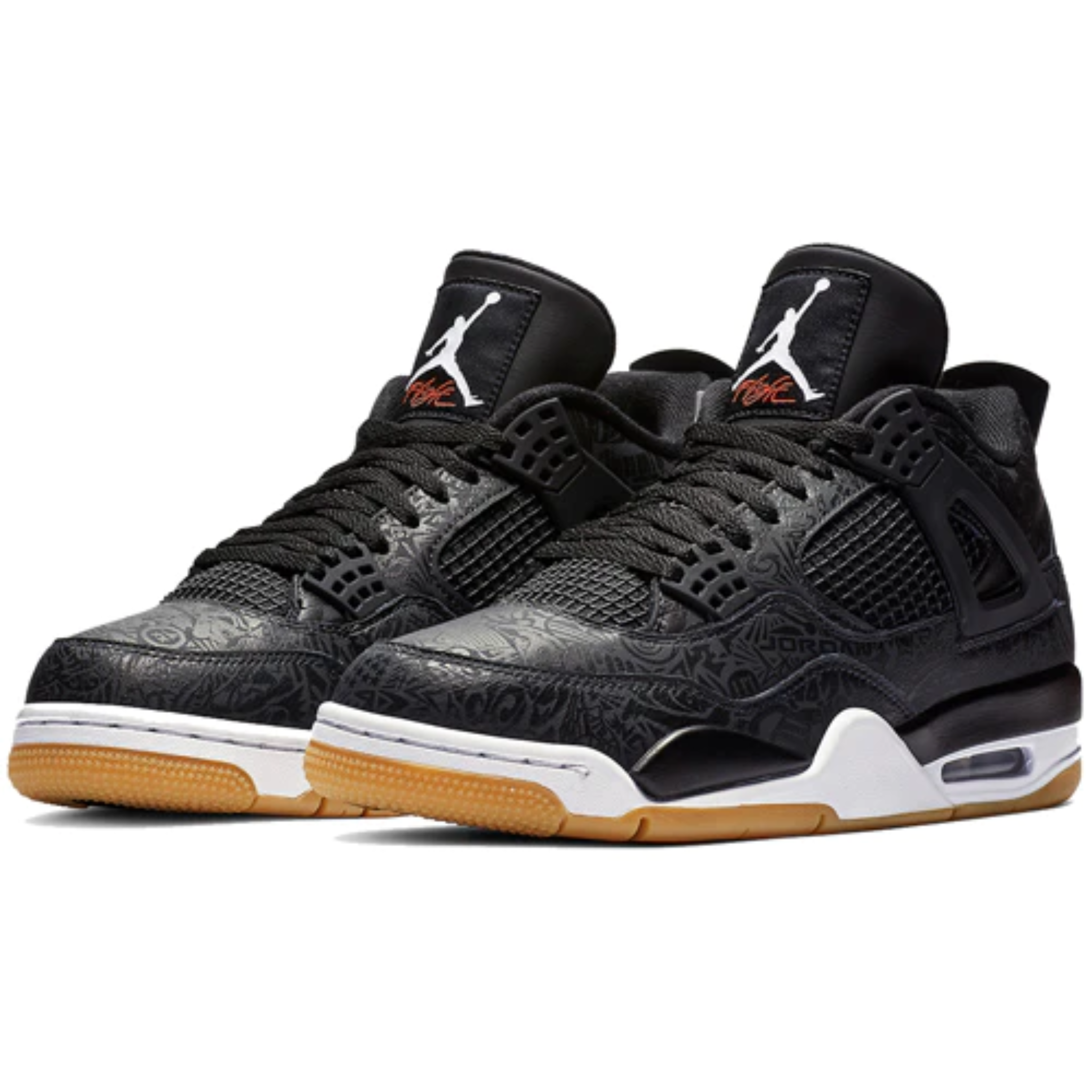 Nike Air Jordan 4 Retro "Laser Black Gum"