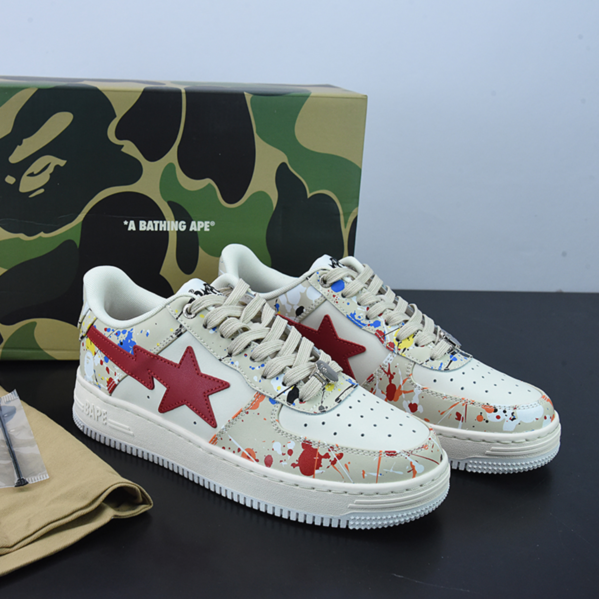 A Bathing Ape BAPE STA™ "Beige/Red"