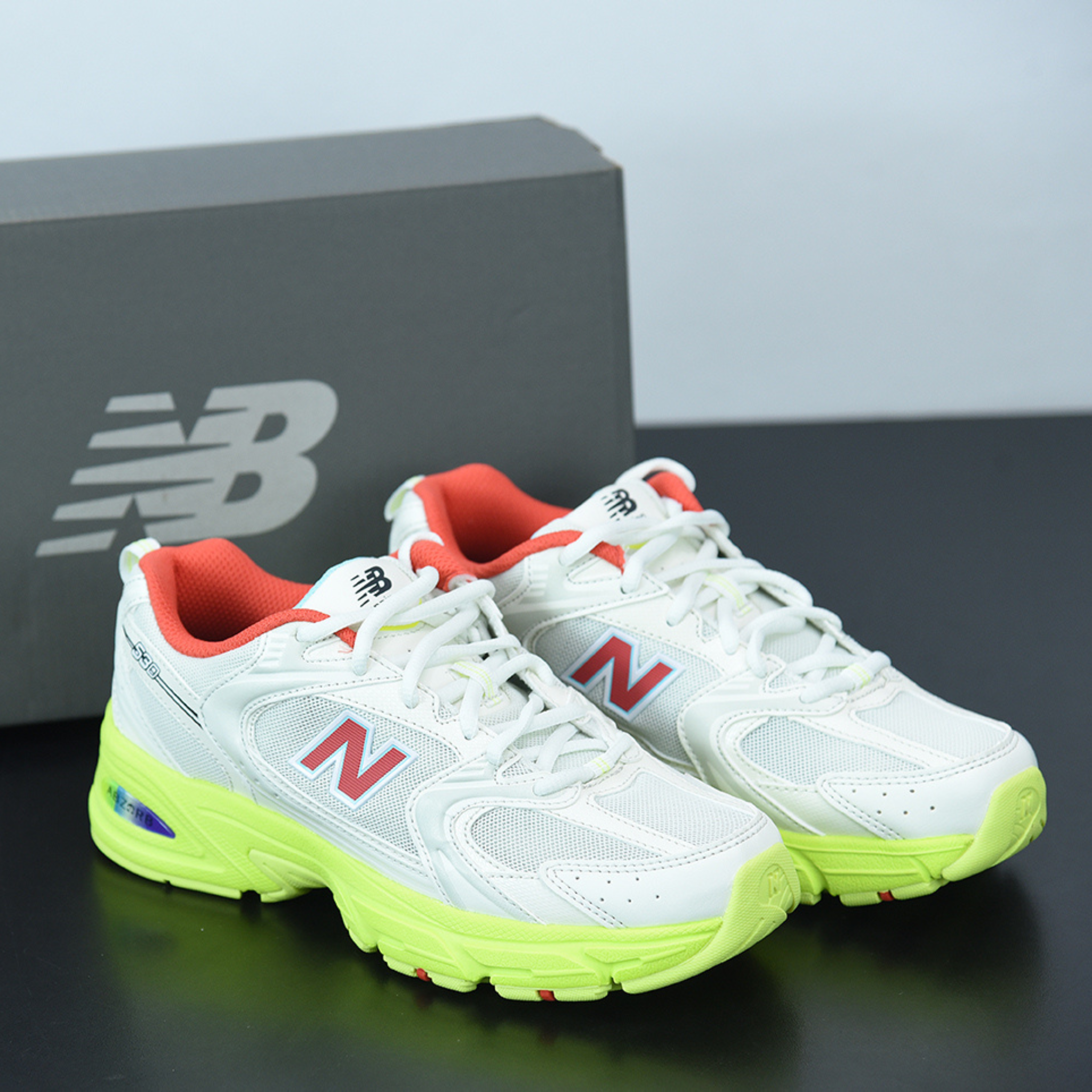 New Balance 530 "White Volt Orange"