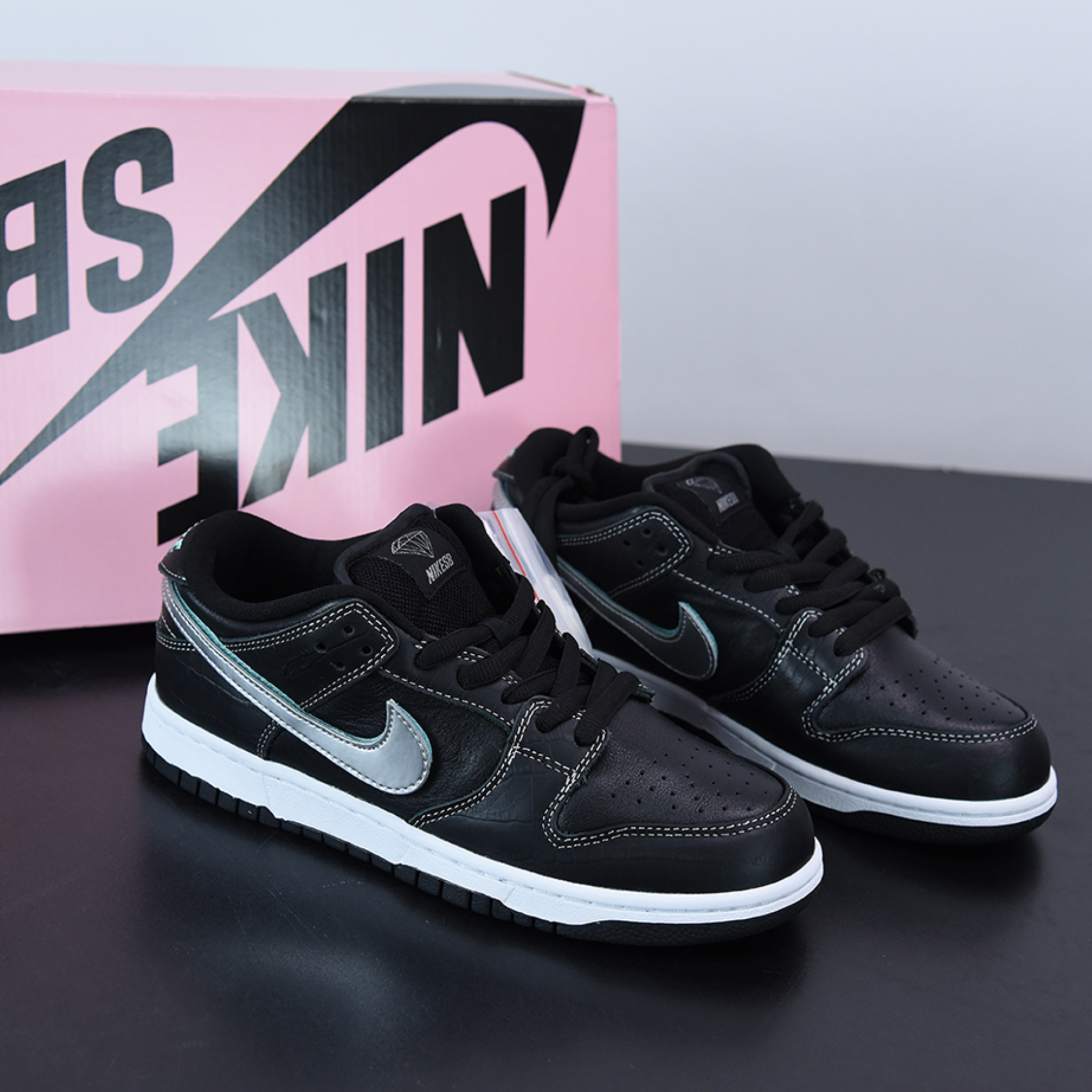 Diamond Supply Co. x Nike Dunk Low Pro SB "Black Diamond"