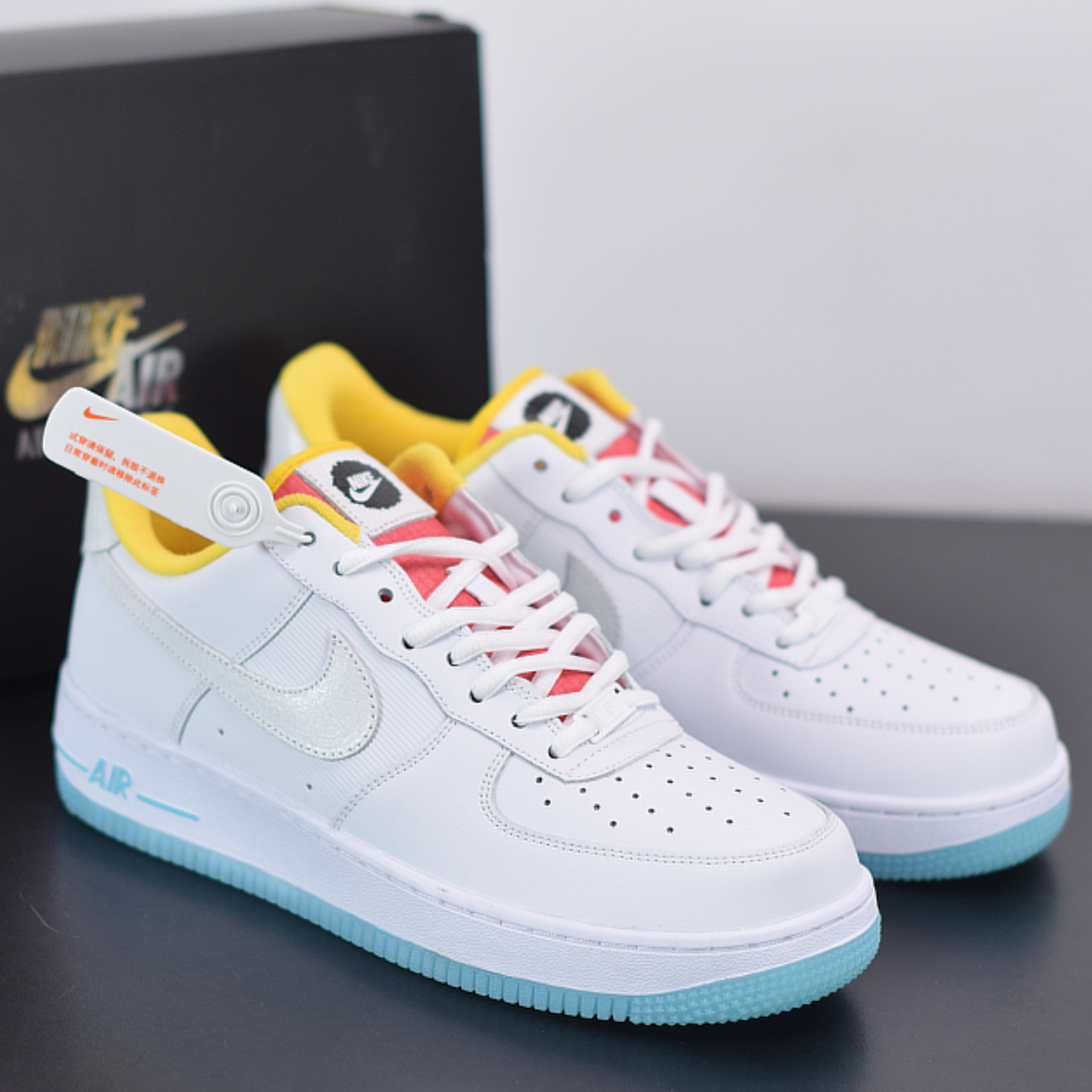 Nike Air Force 1 Low "White Dark Sulfu"