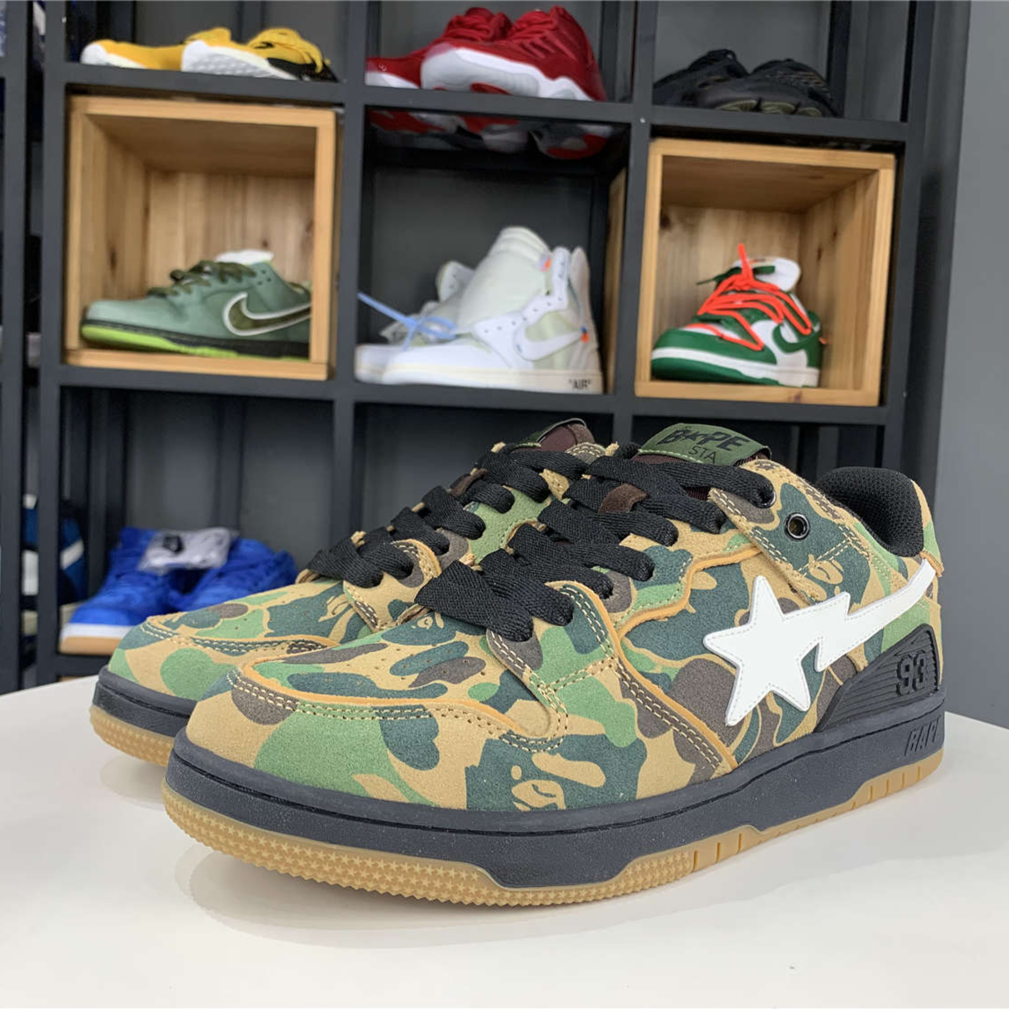 A Bathing Ape Bape SK8 Sta "ABC Camo Green"