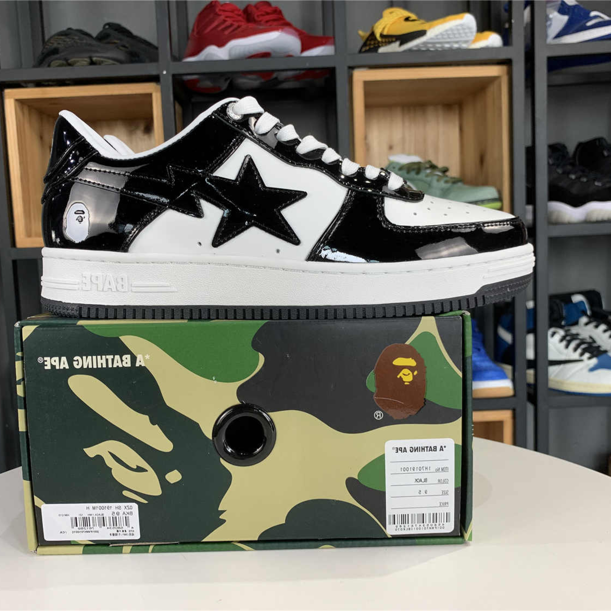 A Bathing Ape Bape Sta Low "Black"