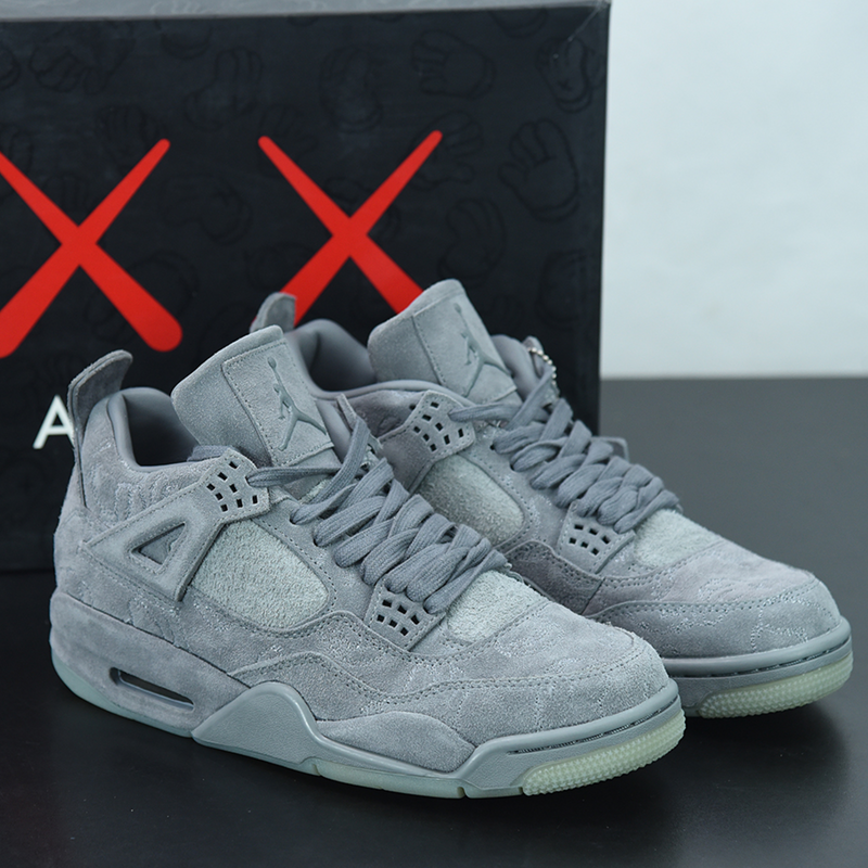 Jordan 4 sales kaws cool grey