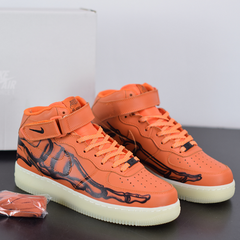 Nike Air Force 1 High "Skeleton Orange"