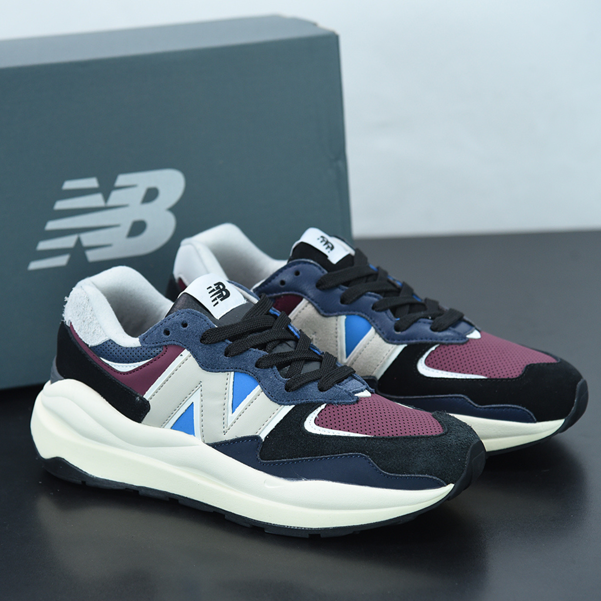 New Balance "Grey & Burgundy"