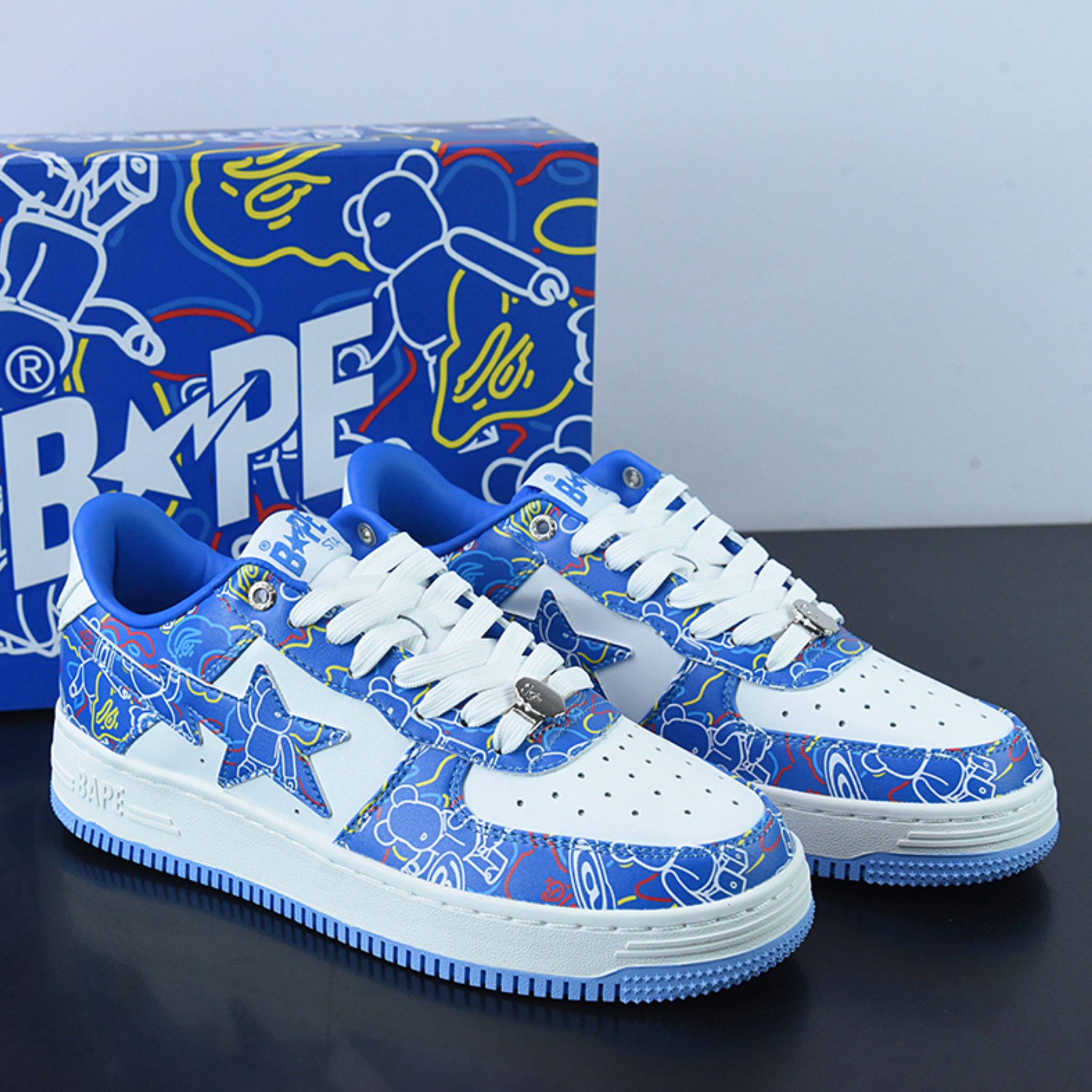 A Bathing Ape Bape Sta x AF1 "Blue Violet"