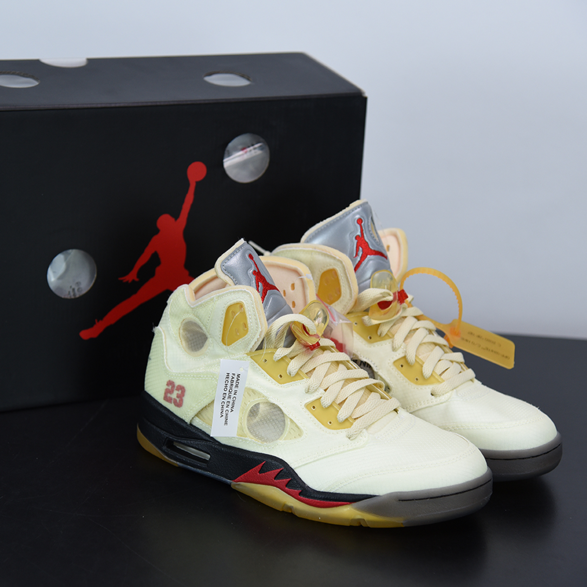 Off-White x Air Jordan 5 "Sail"