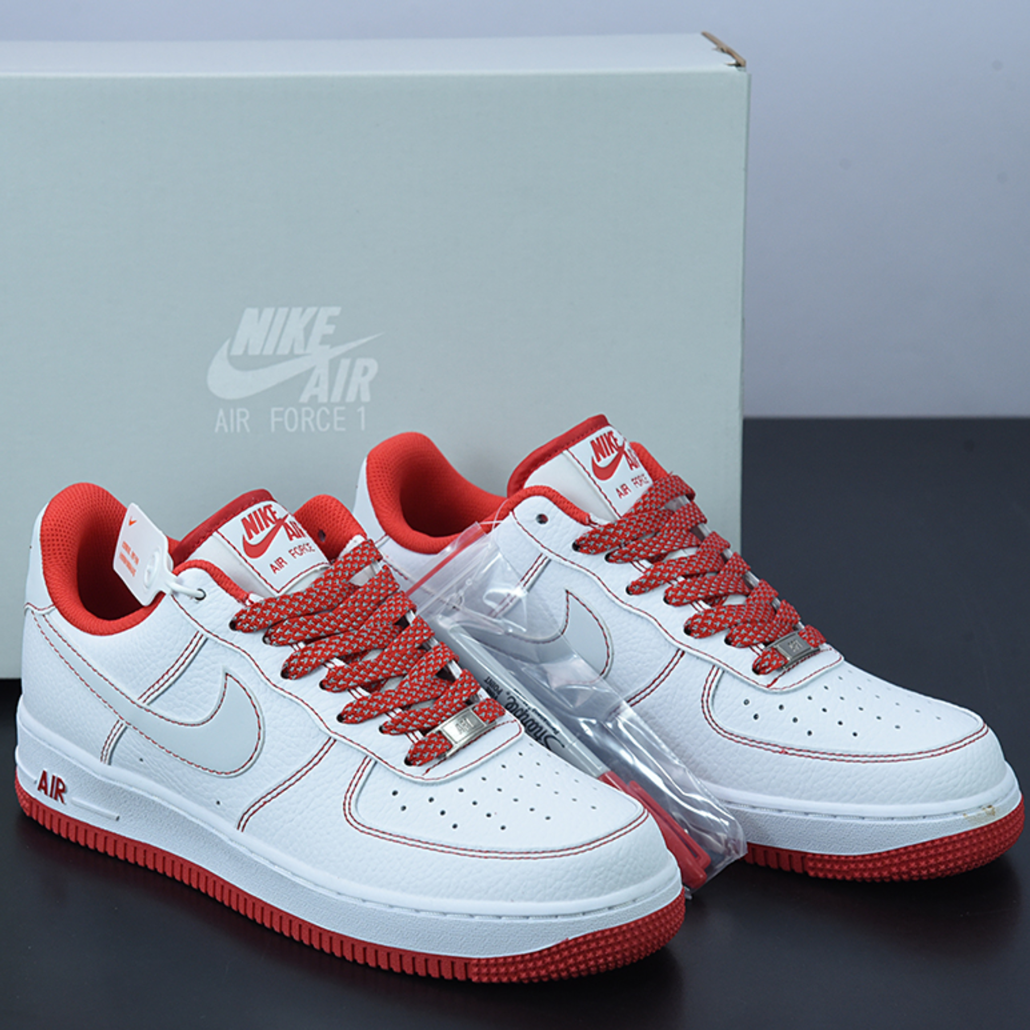 Nike Air Force 1 '07 "White/Red/Blanc"