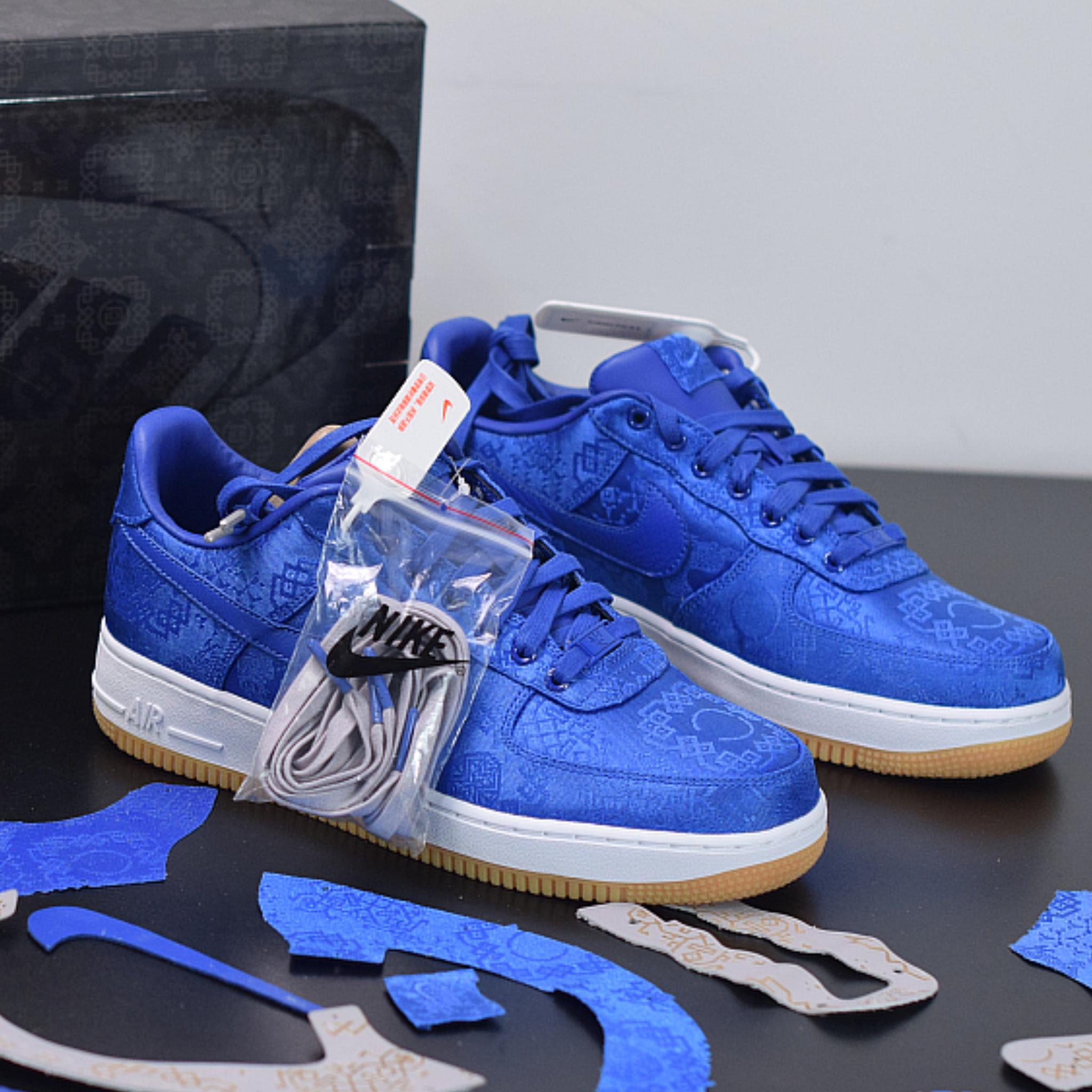 Nike Air Force 1 x Clot "Blue Silk"