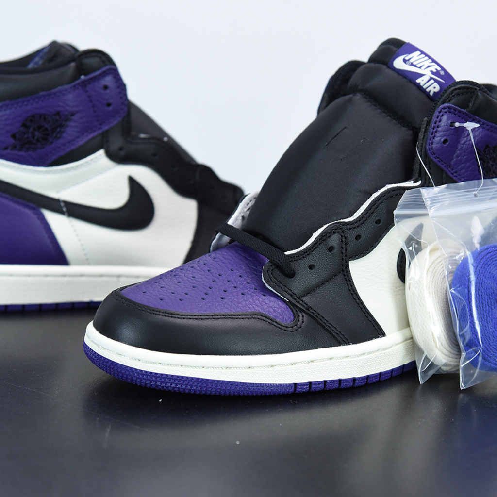 Nike purple air jordan top 1