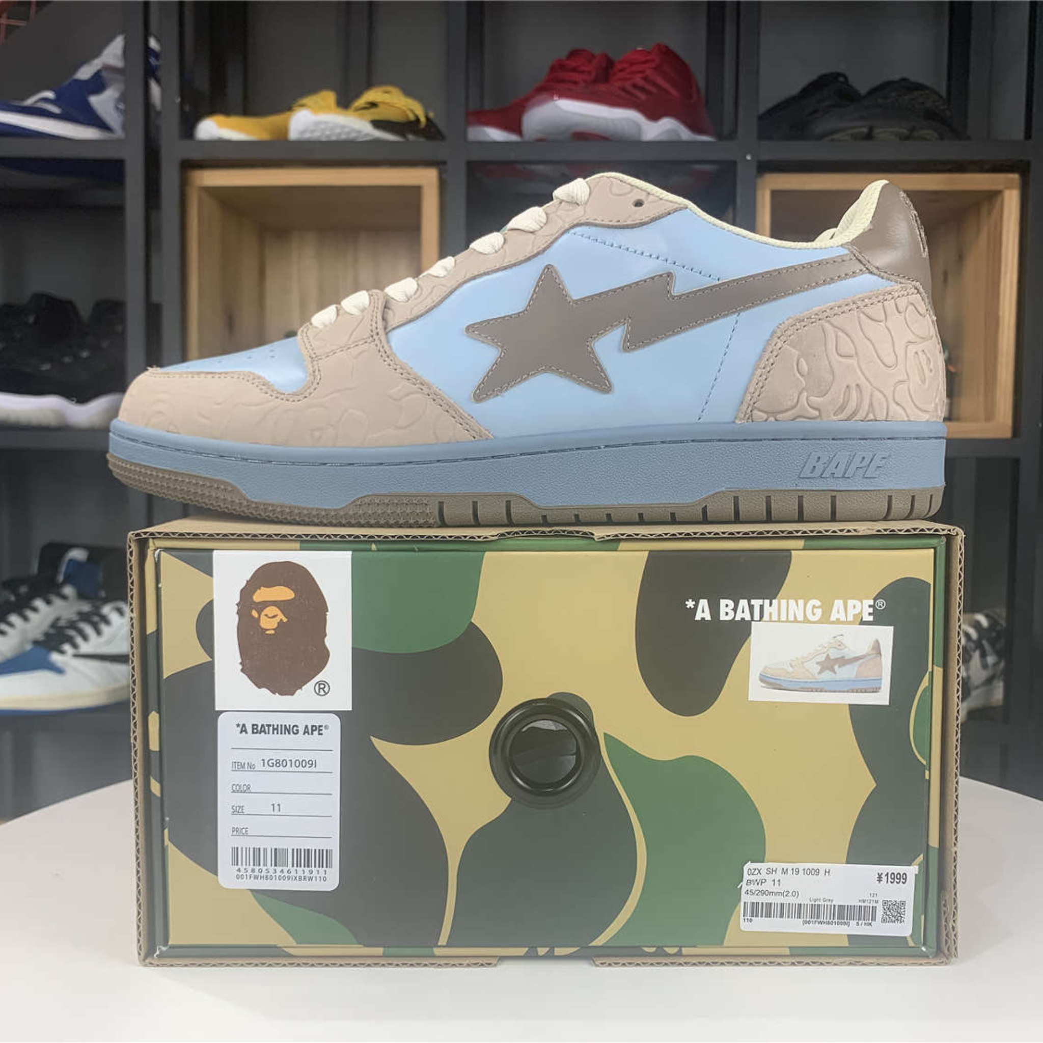 A Bathing Ape Court Sta "Beige"