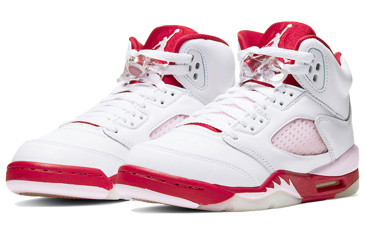 Nike Air Jordan 5 Retro "White Pink Red"(GS)