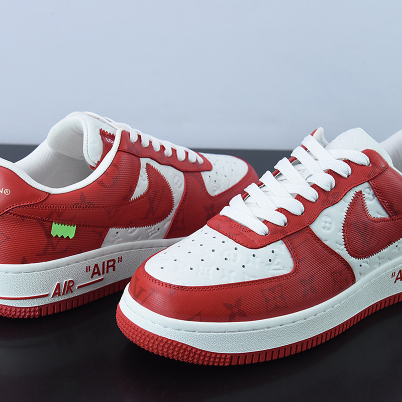 Nike Air Force 1 Low x Louis Vuitton LV 'Red White' 1A9VA7 US 9