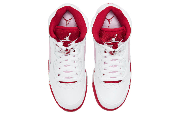Nike Air Jordan 5 Retro "White Pink Red"(GS)