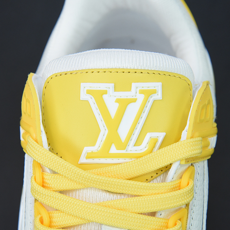 Louis Vuitton Trainer Yellow White Monogram Men's - 1AA6XN