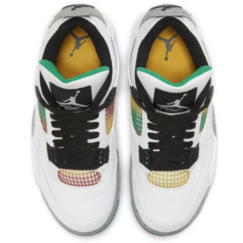 WMNS Nike Air Jordan 4 "Lucid Green Rasta"